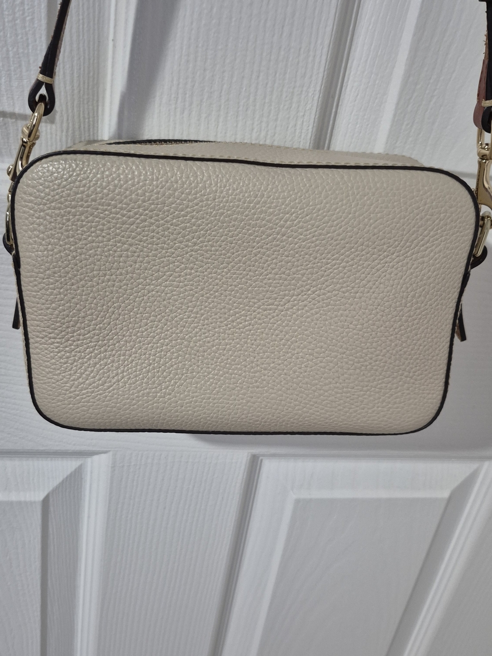 Dooney & Bourke Pebble Leather Crossbody Bag in Cream - Picture 4 of 6